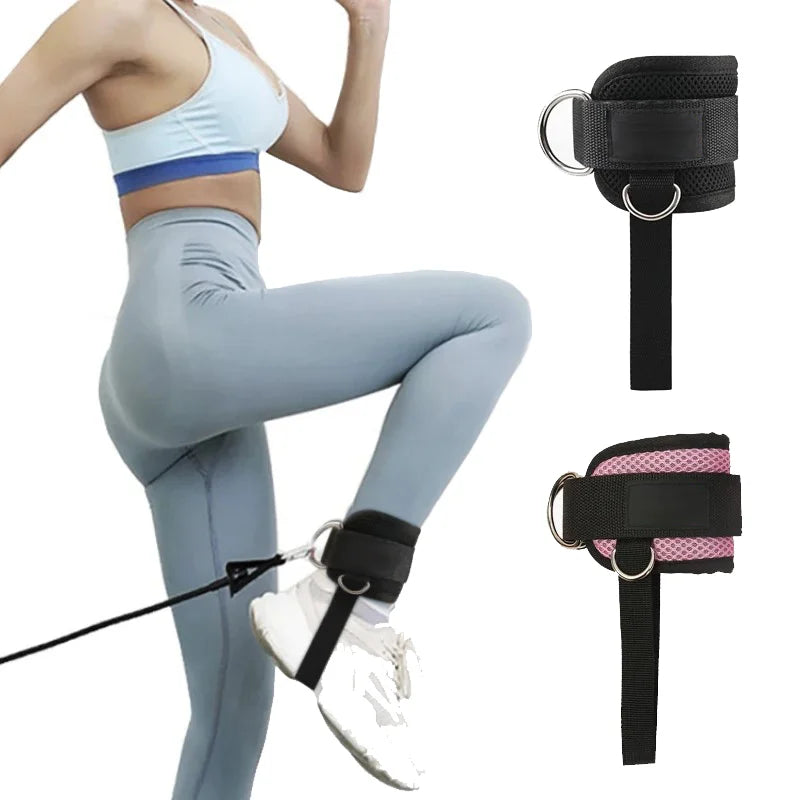 1PC Padded Ankle Straps Ankle Straps for Cable Machines Double D-Ring