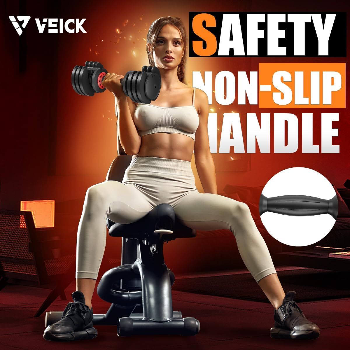 Adjustable Dumbbell (25LB 5-in-1)