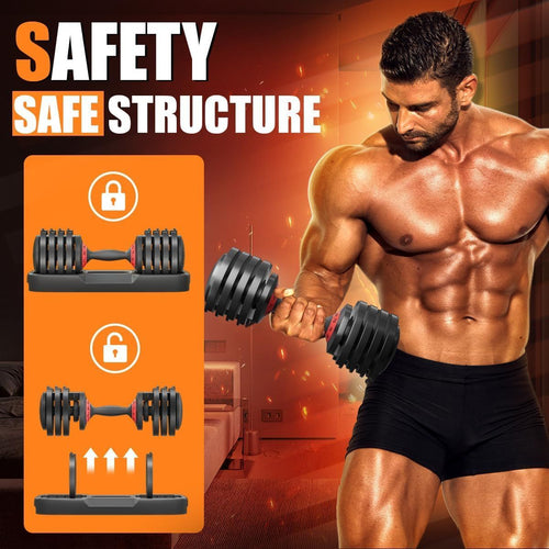 Adjustable Dumbbell (25LB 5-in-1)