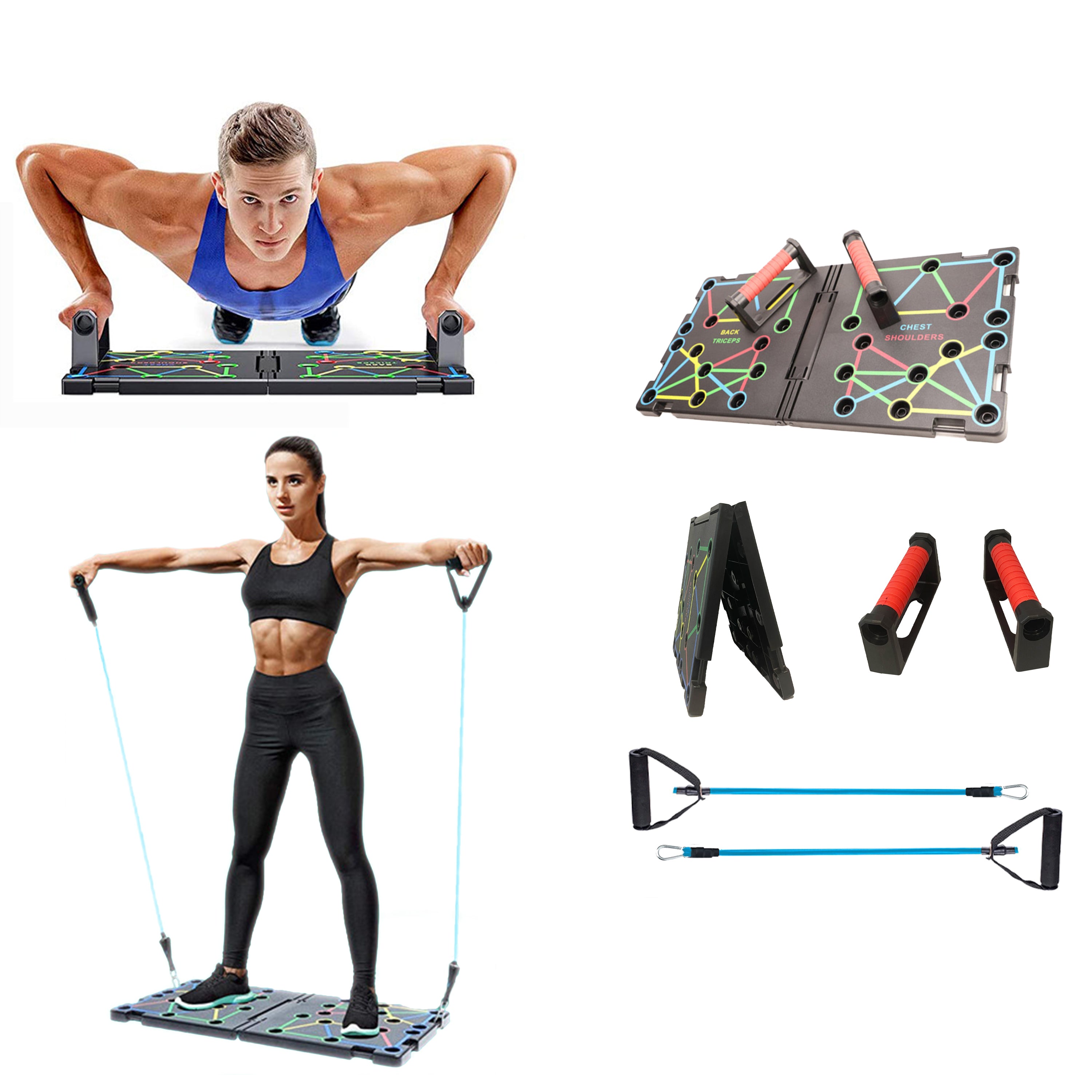 push up rack board for chest and arm workouts – FitSphere home workout equipment
